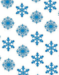 Blue Snowflake Scatter Rug