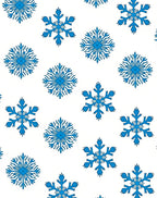 Blue Snowflake Scatter Rug