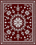 Ornate Floral Medallion Design Rug