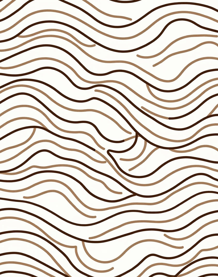 Abstract Wavy Stripe Pattern Rug
