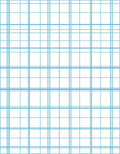 Classic Blue Grid Pattern Rug