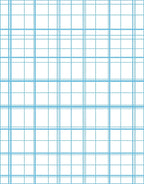 Classic Blue Grid Pattern Rug