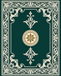 Elegant Scrollwork Floral Motif Rug