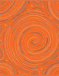 Orange Swirl Abstract Pattern Rug