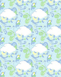 Abstract Cloud Swirl Pattern Rug