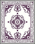Ornate Floral Tile Pattern Rug
