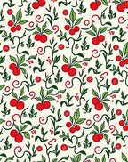 Cherry Vine Botanical Print Rug