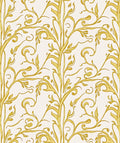 Golden Swirl Vine Pattern Rug