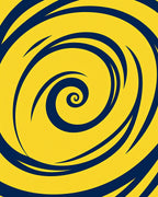 Bold Wavy Swirl Pattern Rug