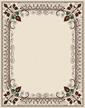 Ornate Floral Leaf Scroll Accents Rug