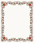 Vintage Floral Vine Motif Rug