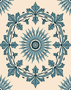 Classic Floral Medallion Pattern Rug