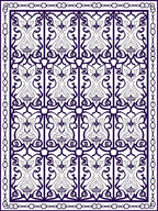 Intricate Filigree Arch Pattern Rug