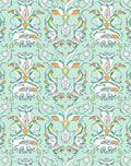 Ornate Floral Swirl Design Rug
