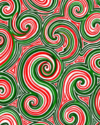 Swirling Festive Pattern Rug