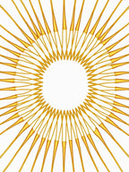 Radiant Sunburst Geometric Design Rug