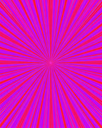 Radiant Pink Red Burst Rug