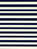 Classic Navy Stripe Pattern Rug