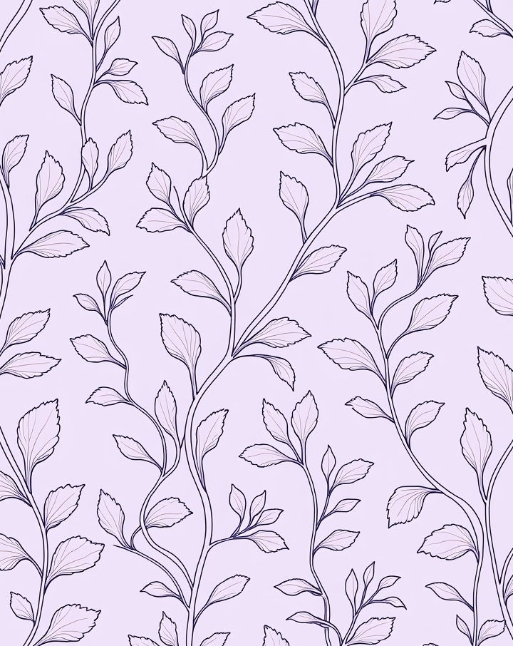 Elegant Vine Pattern with Delicate Leaves Rug