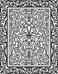 Intricate Floral Paisley Scrollwork Pattern Rug