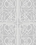 Monochromatic Abstract Line Art Pattern Rug