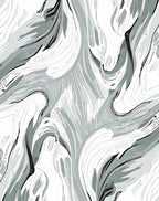 Abstract Flowing Monochrome Motion Pattern Rug
