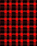 Bold Red Black Plaid Check Rug