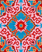 Ornate Vintage Floral Medallion Design Rug