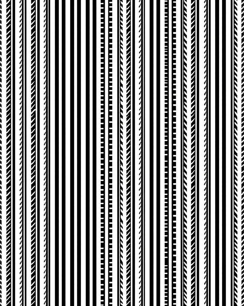 Monochromatic Striped Geometric Pattern Rug