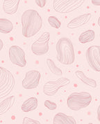Minimalist Pink Organic Flow Rug