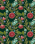 Art Nouveau Floral And Shell Pattern Rug