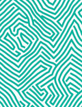 Teal Abstract Linear Movement Rug