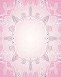 Symmetric Pink Floral Mandala Pattern Rug