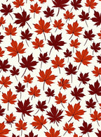 Autumn Maple Leaf Pattern Rug