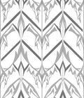 Geometric Leaf Art Deco Pattern Rug