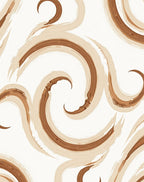 Abstract Swirl Brush Stroke Design Rug