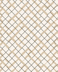 Tan Black Intersecting Grid Pattern Rug