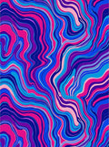 Vibrant Abstract Swirl Pattern Rug