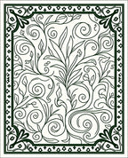 Classic Floral Swirls Patterned Rug