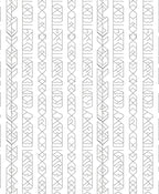 Minimalist Interlocking Geometric Stripe Design Rug