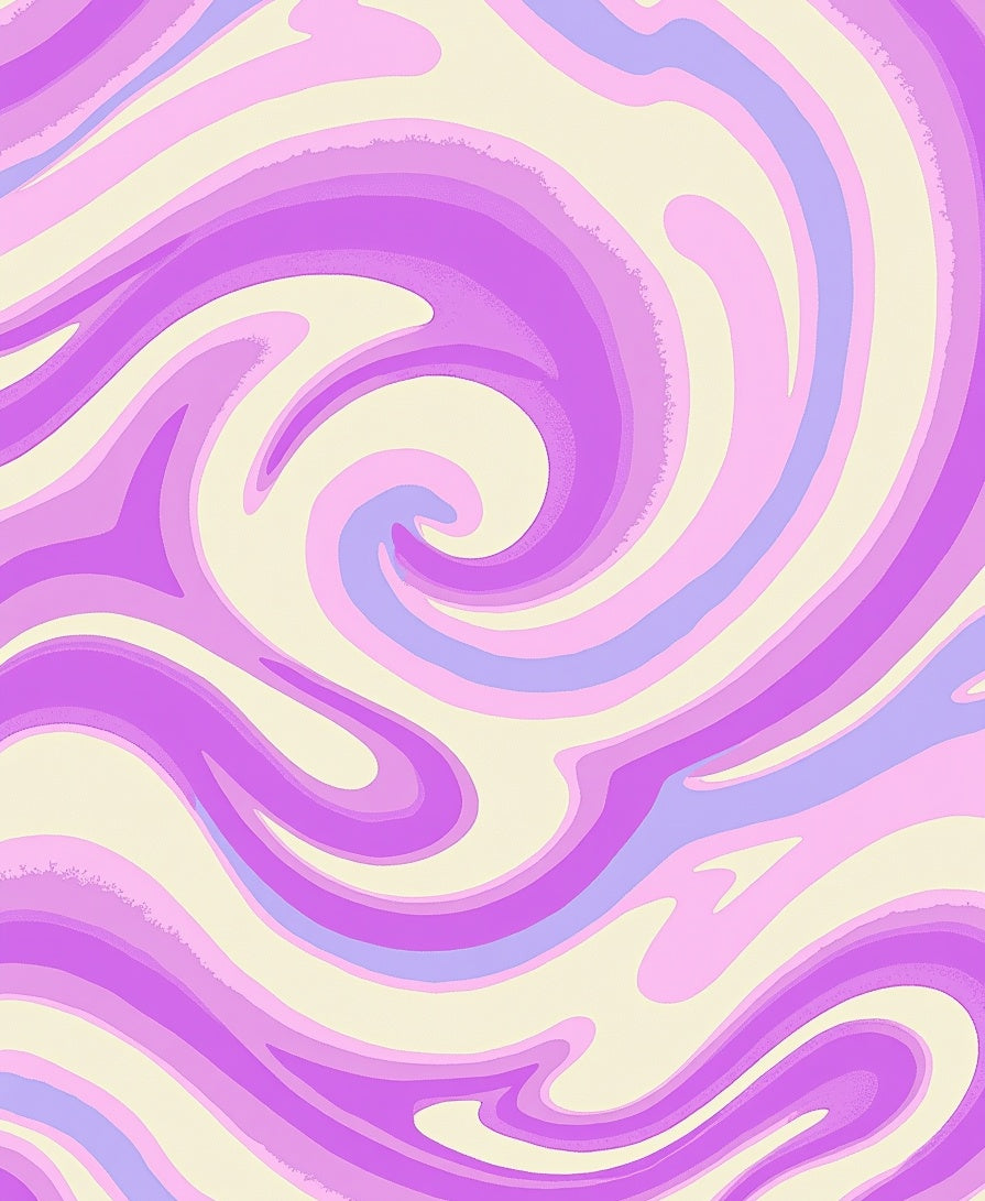 Pastel Swirl Pattern Rug