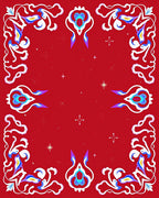 Vibrant Abstract Floral Swirls Rug
