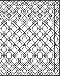 Intricate Lattice Patterned Graphic Rug