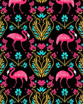 Flamingo Floral Damask Accent Design Rug