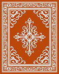 Traditional Floral Scrollwork Pattern Rug