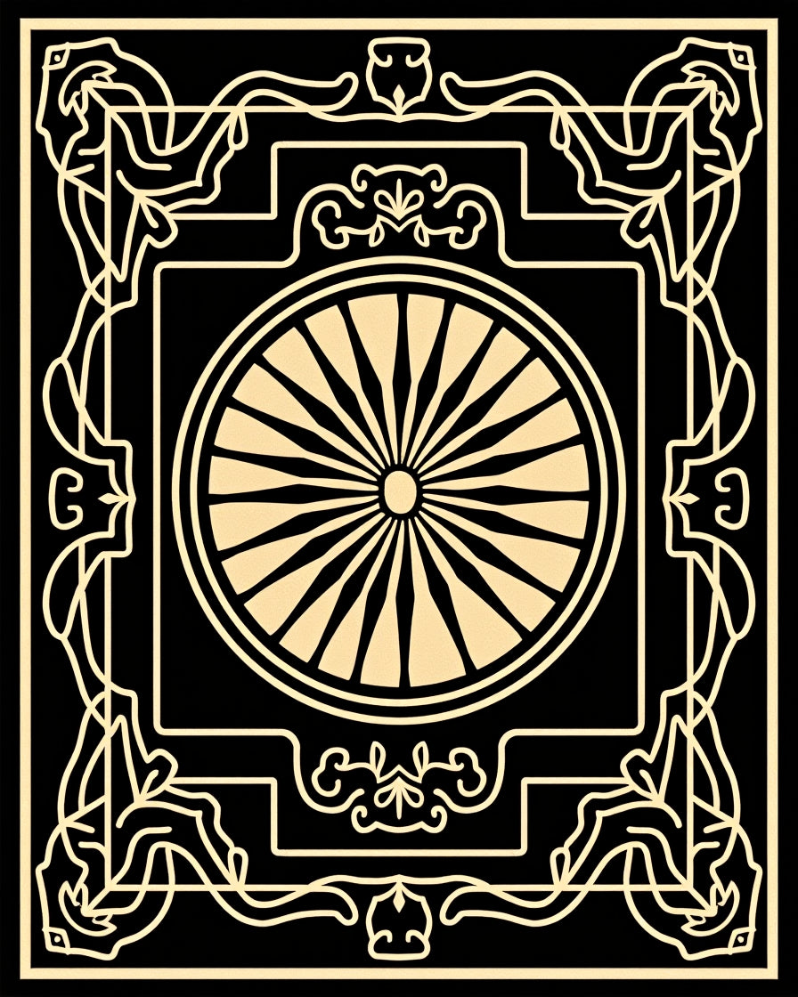 Radial Medallion With Ornate Border Rug