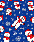 Cute Snowman Snowflake Pattern Design Rug