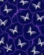 Mystical Butterflies Lightning Pattern Rug