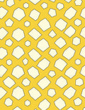 Abstract Geometric Yellow White Pattern Rug