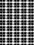 Bold Black White Checkered Pattern Rug